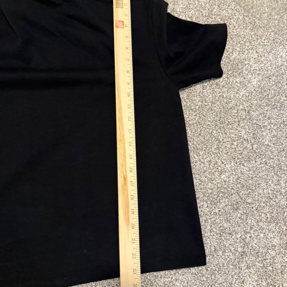 Banana Republic Asymmetrical Short Sleeve T-Shirt – Black (Size M) | - Picture 5 of 7